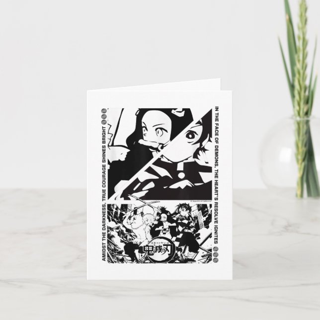 Anime Demon Slayer Characters Dynamic Scene _1  Card (Front)