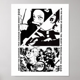 Anime Demon Slayer Characters Dynamic Scene _1  Poster