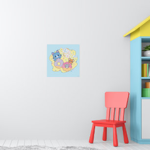 Anime Doughnut Delights with Tom, Jerry, and Tuffy Poster