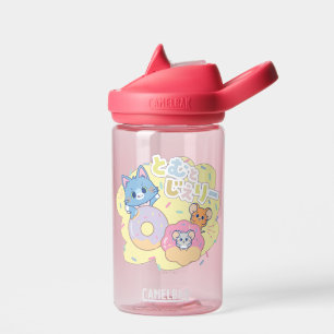Anime Doughnut Delights with Tom, Jerry, and Tuffy Water Bottle