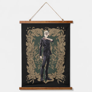 Anime Draco Malfoy Ornate Frame Hanging Tapestry