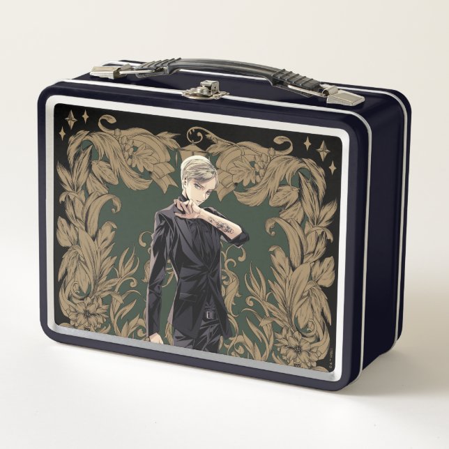 Anime Draco Malfoy Ornate Frame Metal Lunch Box (Front)
