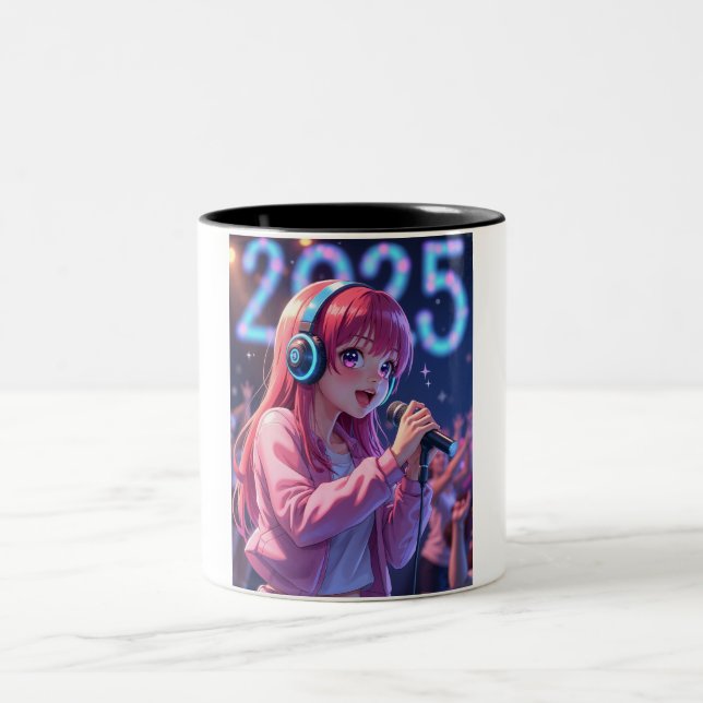 Anime Dreams 2025 Two-Tone Coffee Mug (Center)
