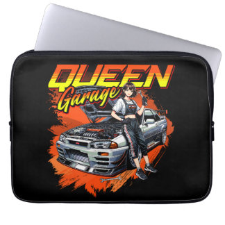 Anime Drift Mechanic Car – Garage Queen Art Laptop Sleeve