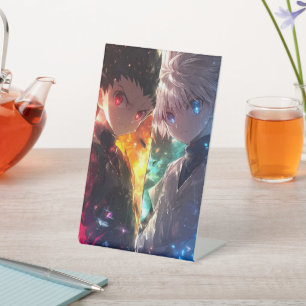 Anime Duo Dual Power Split Graphic Acrylic Tableto Pedestal Sign