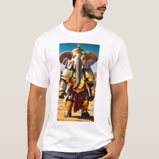 Anime elephant warrior Golden Armour T-Shirt