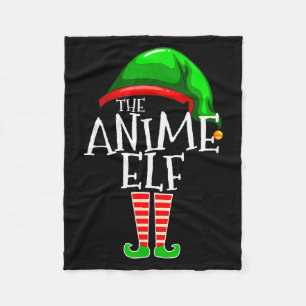 Anime Elf Group Matching Family Christmas Gift Hol Fleece Blanket