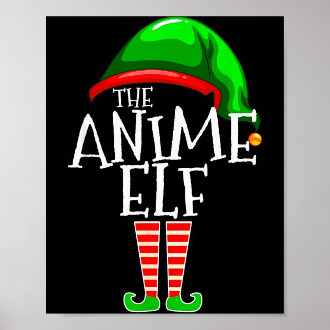 Anime Elf Group Matching Family Christmas Gift Hol Poster (Front)