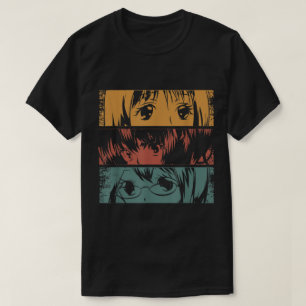 Anime Eyes Retro Aesthetic Design T-Shirt