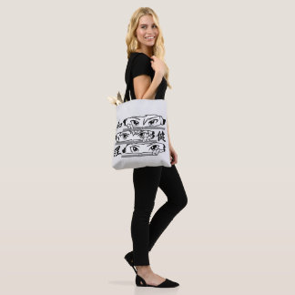 Anime eyes tote bag