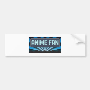 Anime Fan Marquee Bumper Sticker