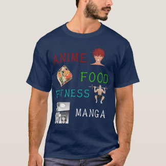 Anime Food Fitness Manga Kawaii Anime Fan vintage T-Shirt