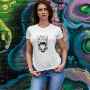 Anime Fox Girl Japanese  T-Shirt
