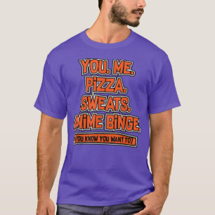 Anime Funny Tee For Anime And Pizza Lovers