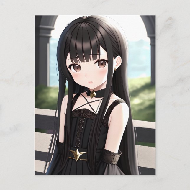 Anime Girl 008 Postcard (Front)