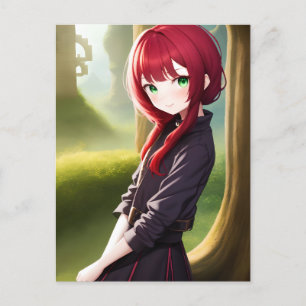 Anime Girl 011  Postcard