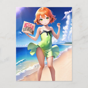 Anime Girl 026  Postcard