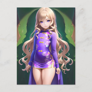 Anime Girl 042 Postcard