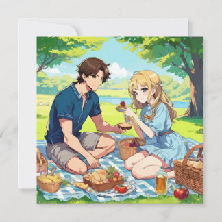 Anime Girl and Boy Invitation