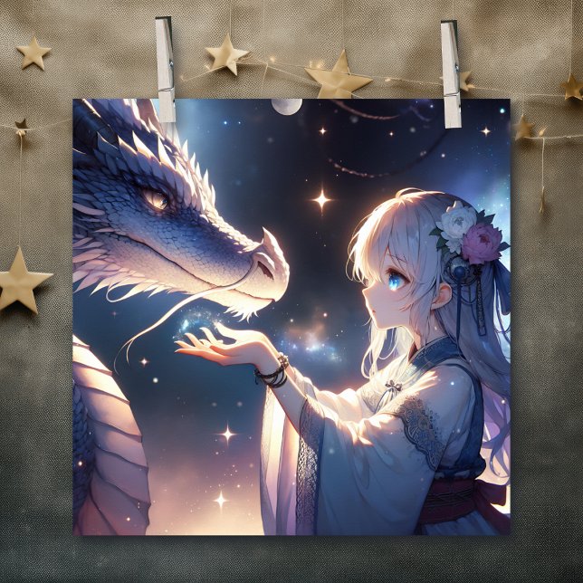 Anime Girl and Her Dragon Mystical   Poster (Creator Uploaded)