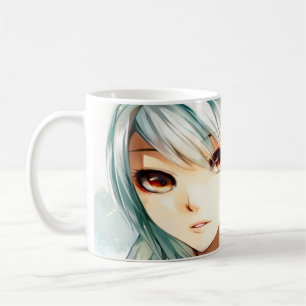 Anime girl art coffee mug
