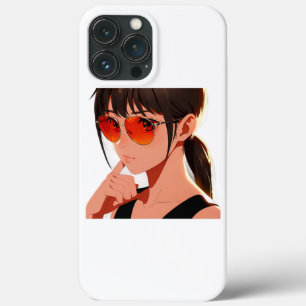Anime girl Bold and Playful Design iPhone 13 Pro Max Case