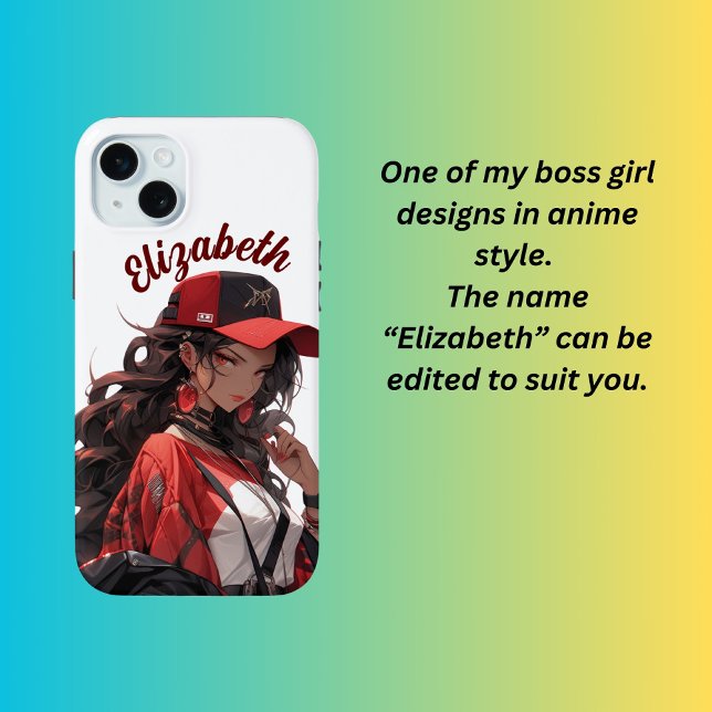 Anime girl boss  Case-Mate iPhone case (Creator Uploaded)