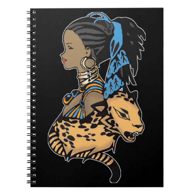 Anime Girl Cartoon Journal Notebook (Front)