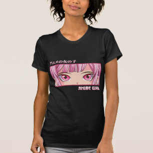 Anime Girl Eyes Japanese Japan Art Aesthetic Anime T-Shirt