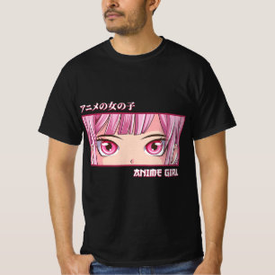 Anime Girl Eyes Japanese Japan Art Aesthetic Anime T-Shirt