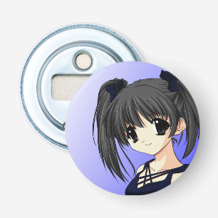 Anime Girl Fridge Magnet Bottle Opener