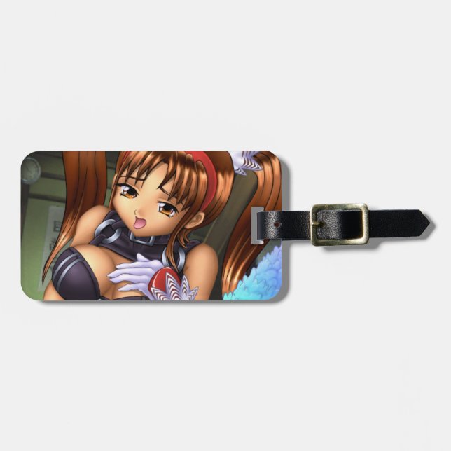 Anime Girl - Honey Luggage Tag (Front Horizontal)