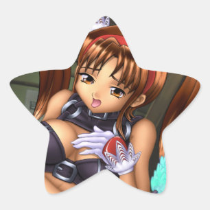 Anime Girl - Honey Star Sticker