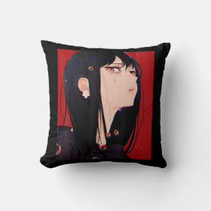 Anime Girl Kawaii Waifu Aesthetic Japanese Manga O Cushion