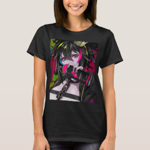 Anime Girl Kawaii Waifu Aesthetic Japanese Otaku  T-Shirt