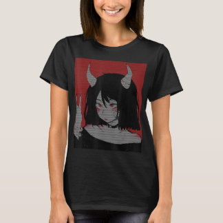 Anime Girl Kawaii Waifu Aesthetic Japanese Otaku  T-Shirt