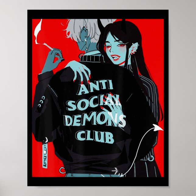 Anime Girl Kawaii Waifu Egirl Aesthetic Japanese O Poster (Front)