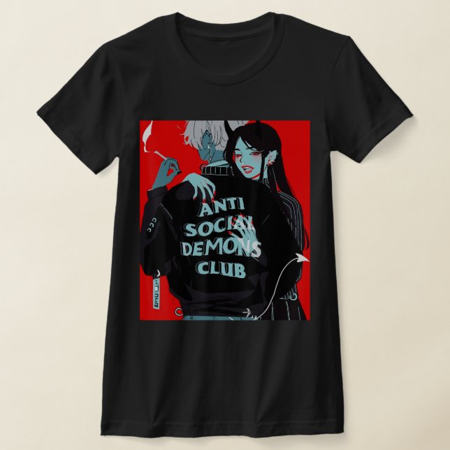 Anime Girl Kawaii Waifu Egirl Aesthetic Japanese O T-Shirt (Laydown)