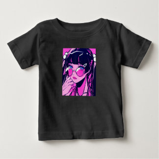 Anime Girl Kawaii Waifu Pink Aesthetic Japanese Ot Baby T-Shirt