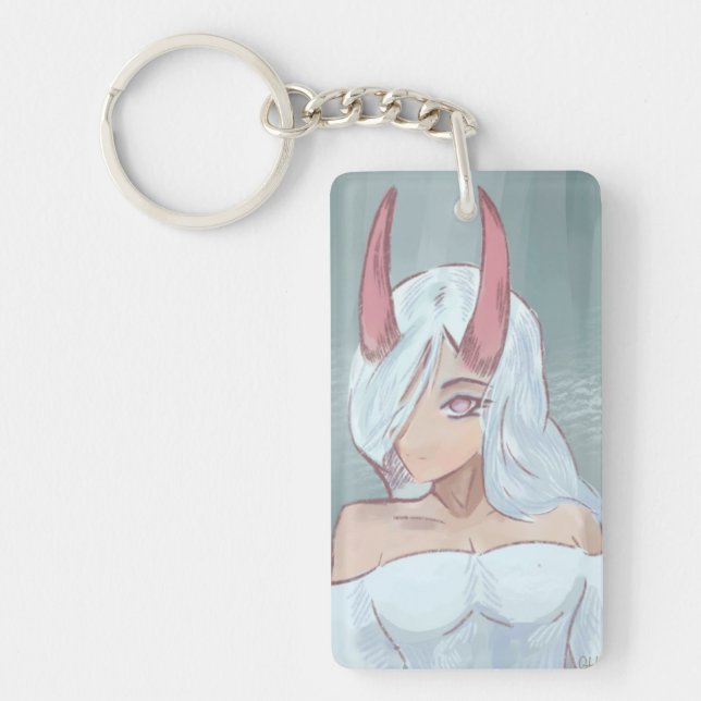 Anime, girl, key ring (Front)