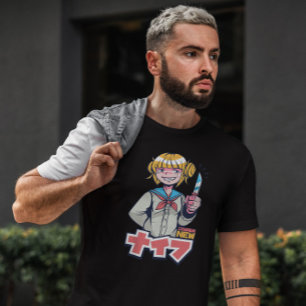 Anime Girl Knife  T-Shirt