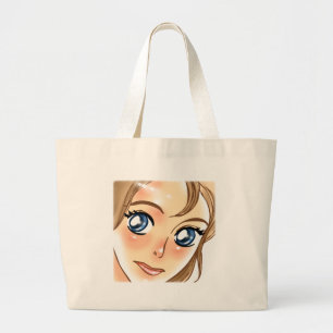 ANIME GIRL LARGE TOTE BAG