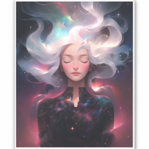 Anime Girl Made Of Stars