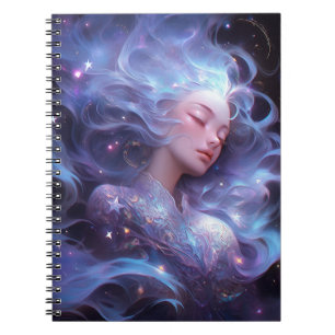 Anime Girl Made Of Stars Notebook