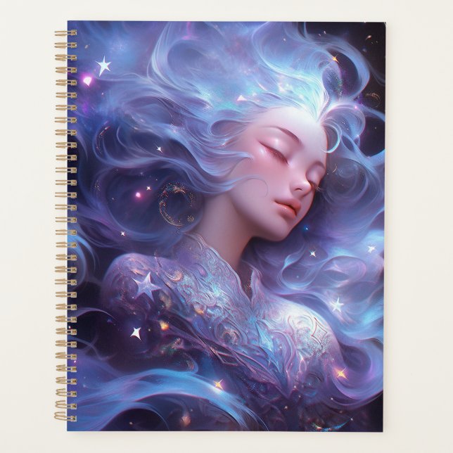 Anime Girl Made Of Stars Planner (Front)