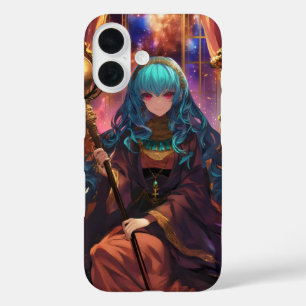Anime Girl Magician Fantasy iPhone 16 Case