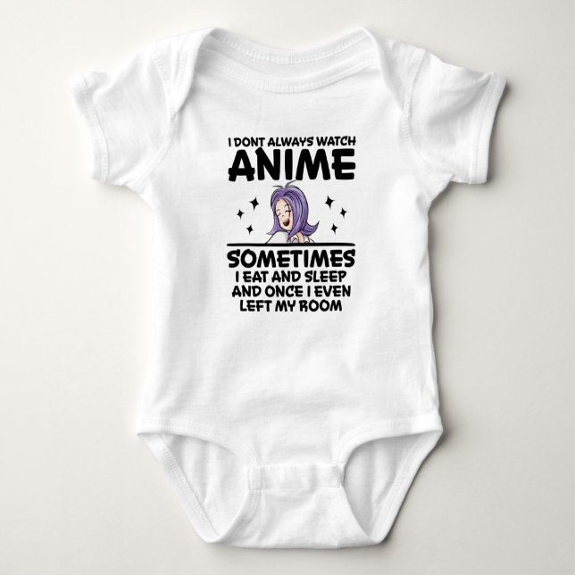 Anime Girl Manga Cosplay Ramen Japanese Otaku Gift Baby Bodysuit (Front)