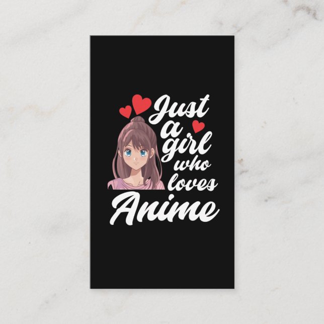 Anime Girl Manga Fan Cosplay Teen Business Card (Front)