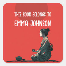 Anime Girl Name Sticker | Back-to-School Label