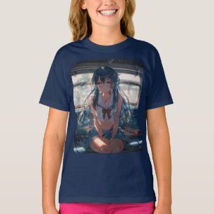 Anime Girl on Train T-Shirt